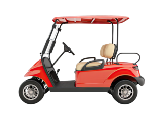 golf cart isolated on white