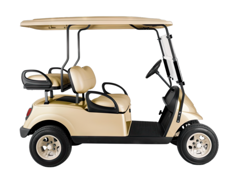 golf cart isolated on white