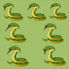 2d Game assets, character, enemy, snake, girl, boy
