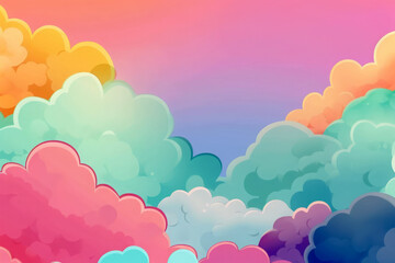 Fototapeta premium copy space color sky on background