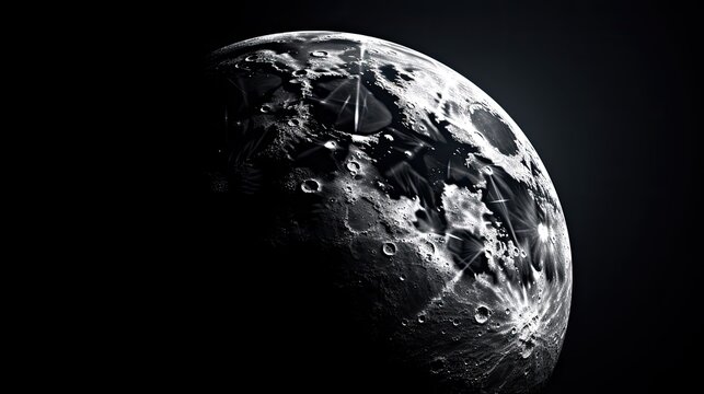 The moon is a beautiful and mysterious celestial body that has been a source of fascination for humans for centuries.