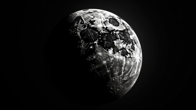 The moon is a beautiful and mysterious celestial body that has been a source of fascination for humans for centuries.