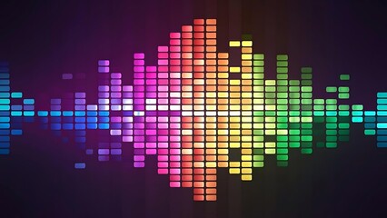 digital illustration of a music equalizer - 7