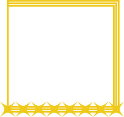 Yellow frame vector shape