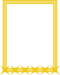 Yellow frame vector shape