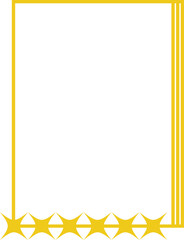 Yellow frame vector shape