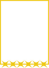 Yellow frame vector shape