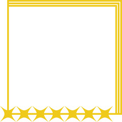 Yellow frame vector shape