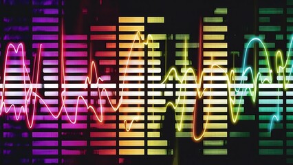 digital illustration of a music equalizer - 2