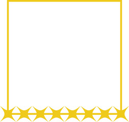 Yellow frame vector shape
