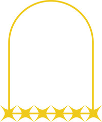 Yellow frame vector shape