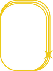 Yellow frame vector shape