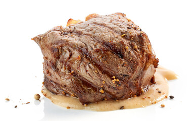 freshly grilled steak