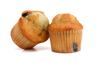 Isolated muffin on white background