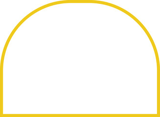 Yellow frame luxury vector shape