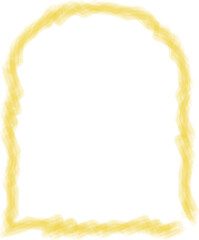 Yellow frame luxury vector shape