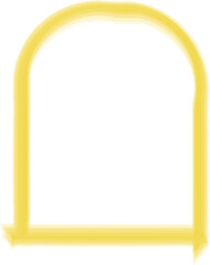 Yellow frame luxury vector shape