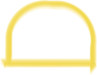 Yellow frame luxury vector shape