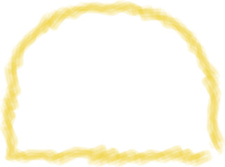 Yellow frame luxury vector shape