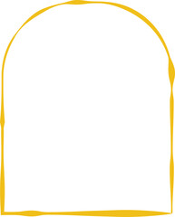 Yellow frame luxury vector shape