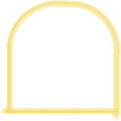 Yellow frame luxury vector shape