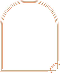 Yellow frame luxury vector shape