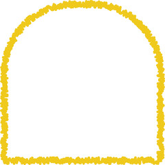 Yellow frame luxury vector shape