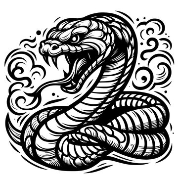 black and white snake
