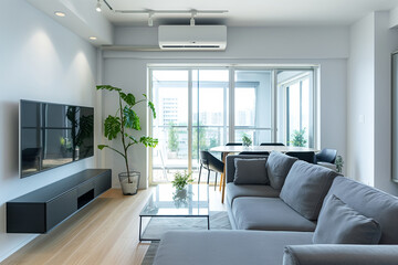 Fototapeta premium 新築の家のリビングルームのイメージ