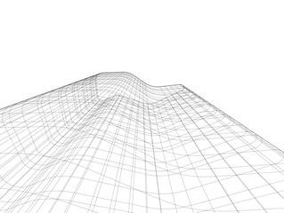 architecture building vector 3d illustration