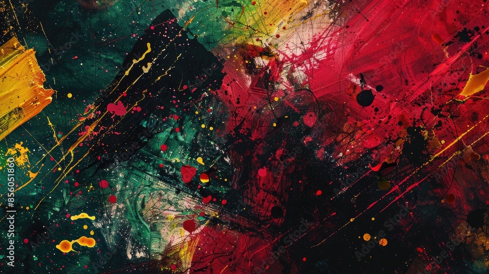 Poster abstract and colorful modern style splatter scratch grunge background texture