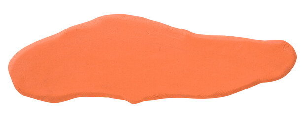 Plasticine is an orange brush isolated on a transparent background.