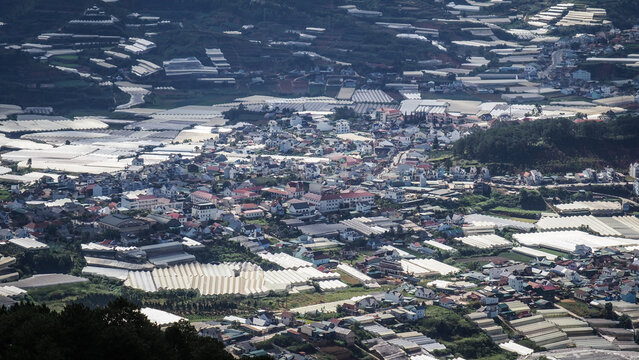 The landscape of Dalat in Central Vietnam