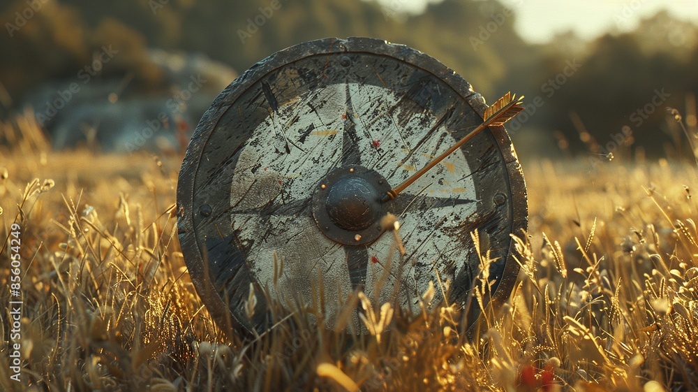 Poster journey back in time with a glimpse of the roman empire military arsenal showcasing a diverse array 
