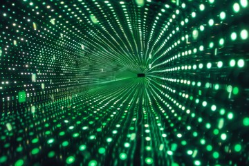 Fototapeta premium Light Tunnel Illusion Art