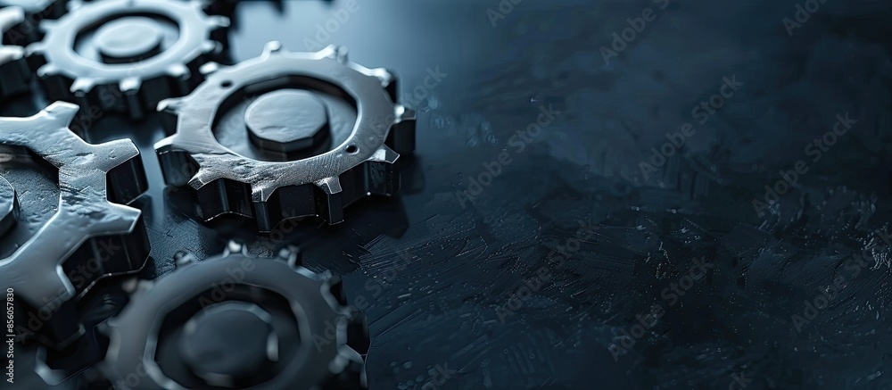 Aufkleber risk management concept on the gearwheels. copy space image. place for adding text or design