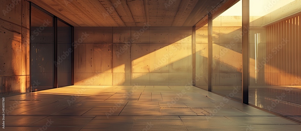 Poster Kind of an interior inside apartment houses. with copy space image. Place for adding text or design