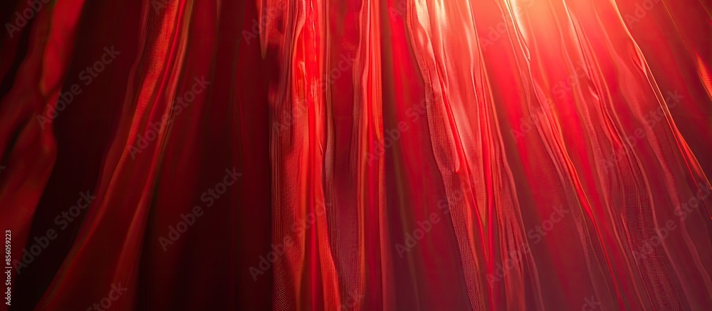 Poster Red Curtain. Copy space image. Place for adding text or design