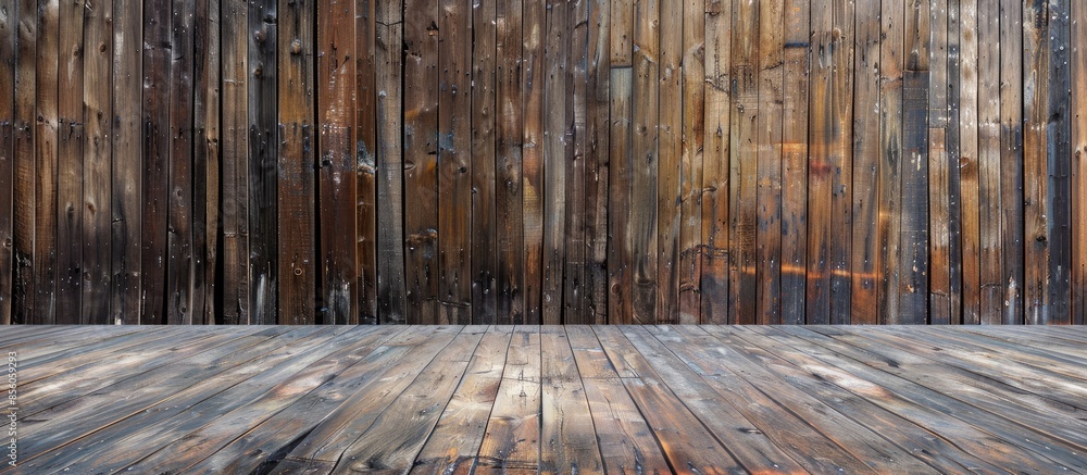 Poster Wood Wall For text and background . with copy space image. Place for adding text or design