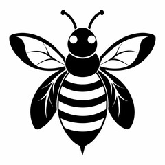 Silhouette of bee