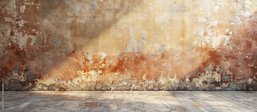 Poster The image of the wall, plastered for use as a background. with copy space image. Place for adding text or design