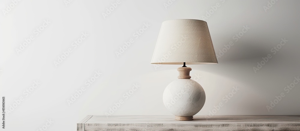 Poster Table lamp isolated on a white background. with copy space image. Place for adding text or design