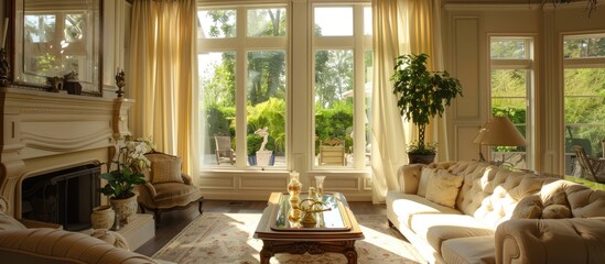 Elegant house interiors,Living room. with copy space image. Place for adding text or design