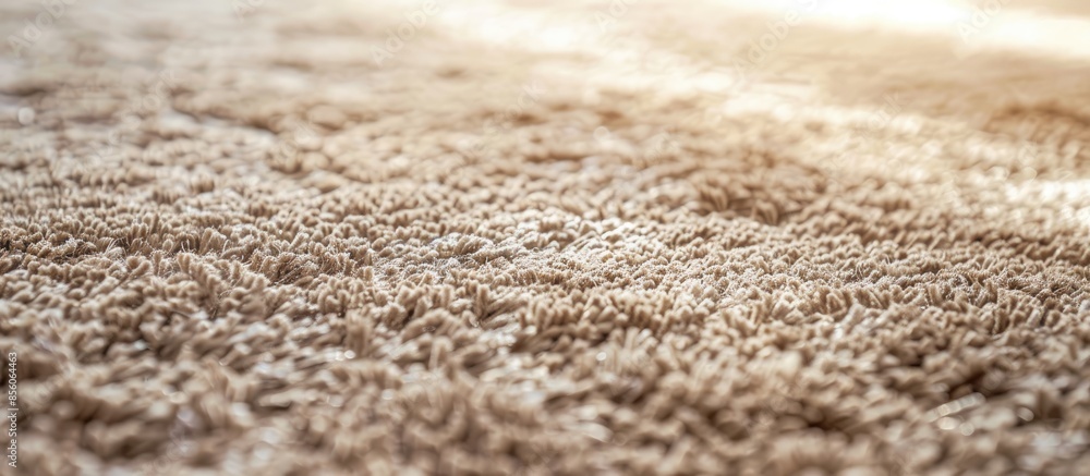 Poster Background picture of a soft beige carpet. with copy space image. Place for adding text or design