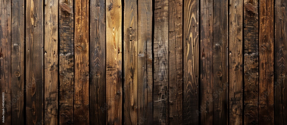 Poster Brown wood texture background for interior. with copy space image. Place for adding text or design