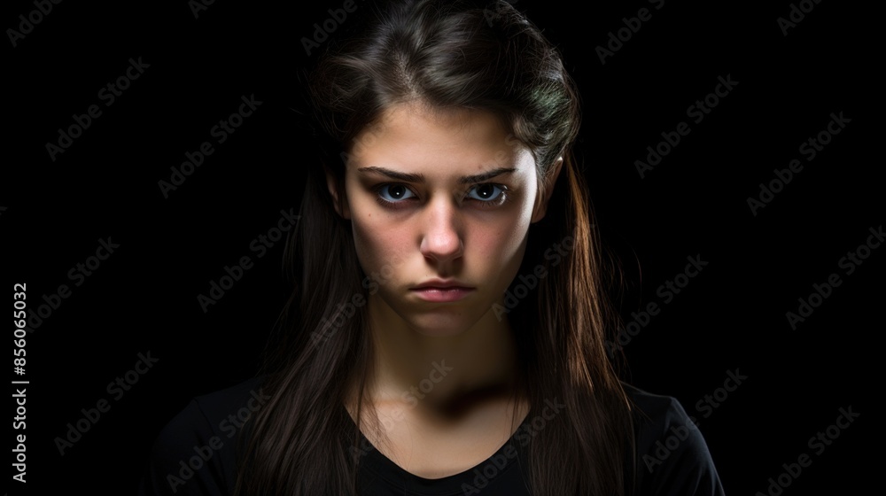 Wall mural portrait of a woman