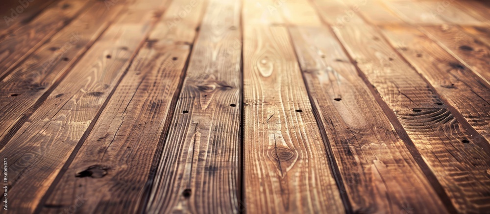 Poster old wooden planks, table or floor. natural wood texture. with copy space image. place for adding tex