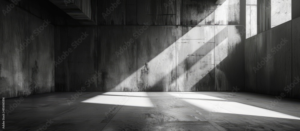Leinwandbilder empty dark abstract concrete room interior. with copy space image. place for adding text or design