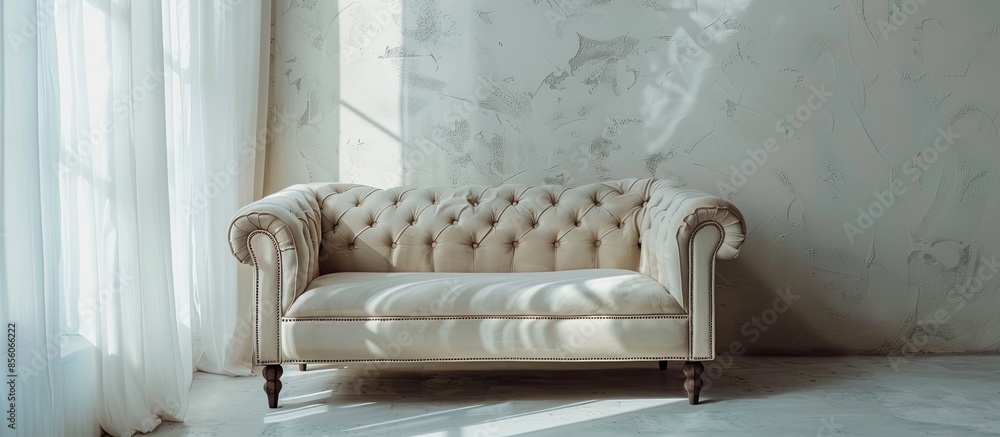 Aufkleber Beautiful divan in a room to rich apartment. with copy space image. Place for adding text or design
