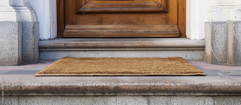 Aufkleber Doormat. with copy space image. Place for adding text or design